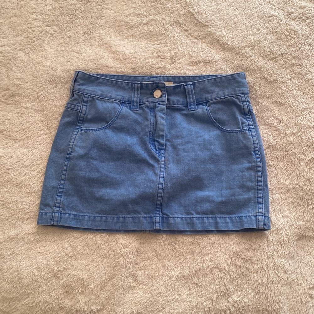 Jean mini skirt